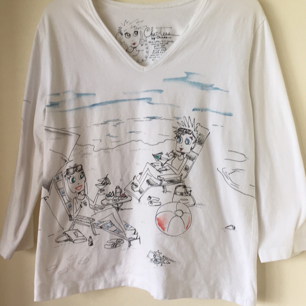 Ladies Tee Shirt, three quarter sleeve